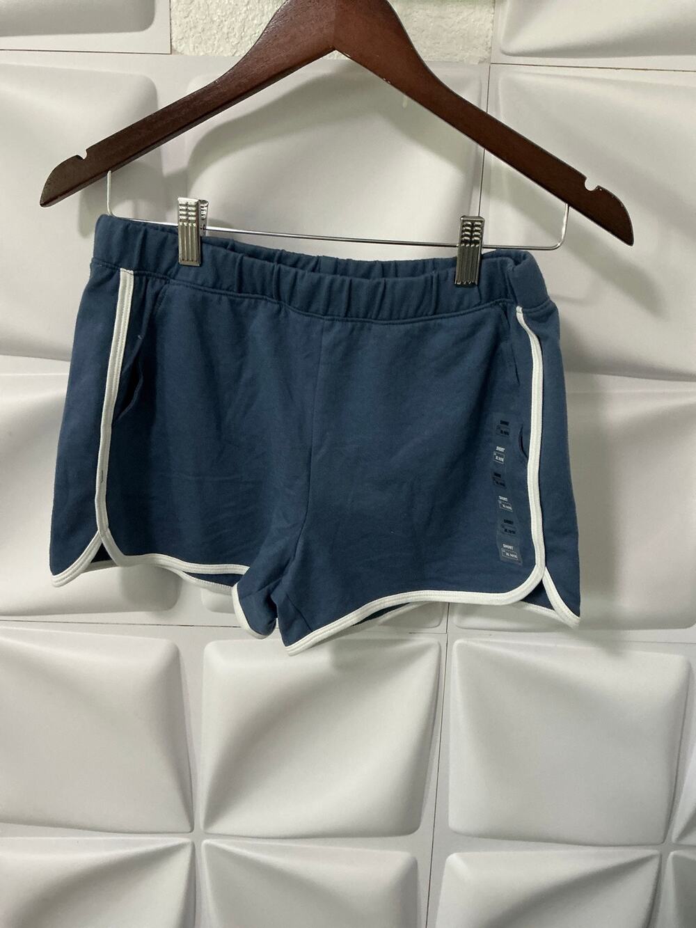 NWOT SO Girls Teal Green Blue Pull-On Terry Athletic Shorts Youth Size XL 14/16
